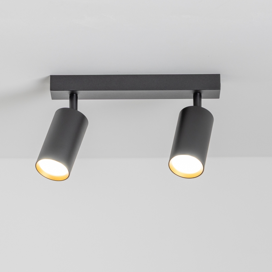 Brilagi - Reflektor SELE 2xGU10/30W/230V črna/zlata