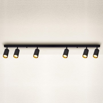 Brilagi - Reflektor SELE 6xGU10/30W/230V črna/zlata