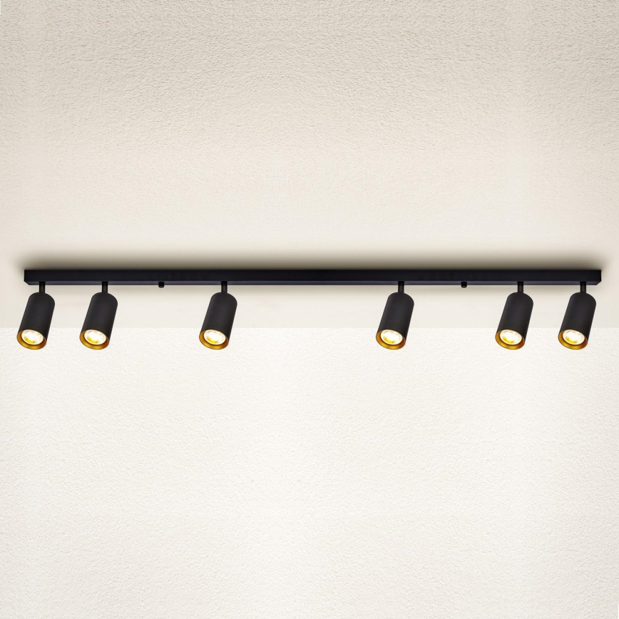 Brilagi - Reflektor SELE 6xGU10/30W/230V črna/zlata