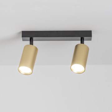 Brilagi - Reflektor SELE GOLDEN 2xGU10/30W/230V črna/zlata