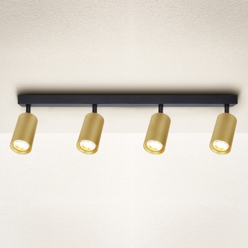 Brilagi - Reflektor SELE GOLDEN 4xGU10/30W/230V črna/zlata
