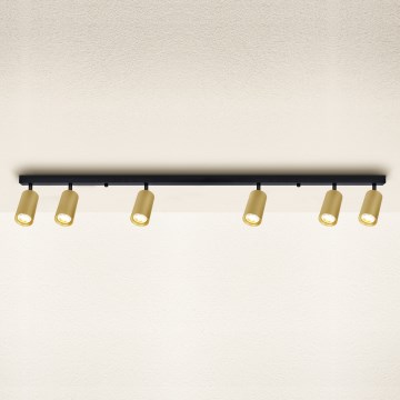 Brilagi - Reflektor SELE GOLDEN 6xGU10/30W/230V črna/zlata