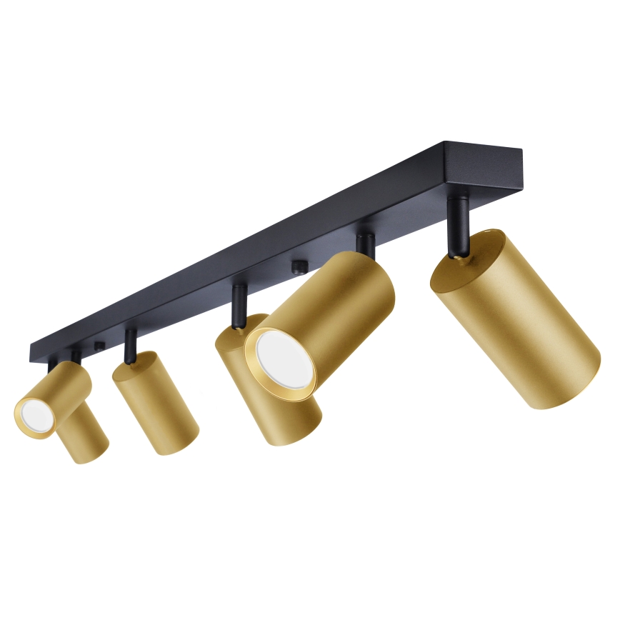 Brilagi - Reflektor SELE GOLDEN 6xGU10/30W/230V črna/zlata
