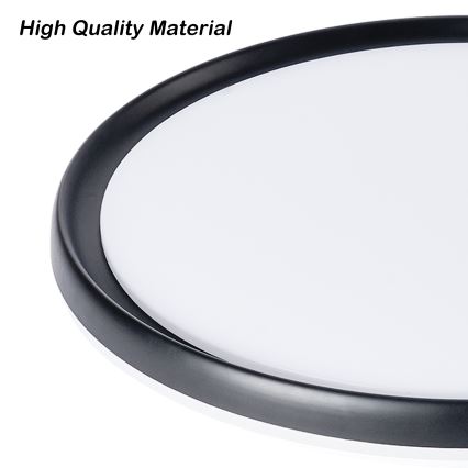 Brilagi - Zatemnjevalna LED stropna svetilka RIVO LED/72W/230V 3000-6000K črna, premer 50 cm + daljinsko upravljanje