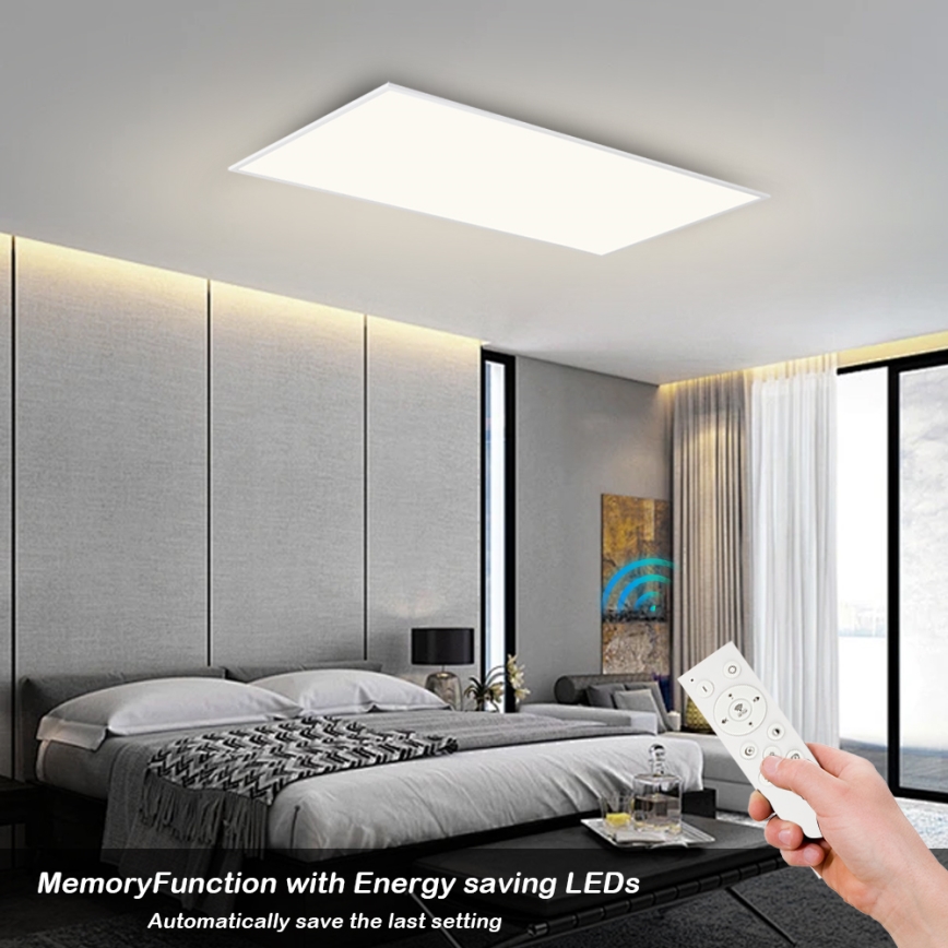 Brilagi - LED zatemnjevalno stropno svetilo SLIMFRAME LED/80W/230V 120x60 cm 3000-6000K bela + daljinski upravljalnik