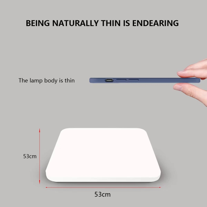 Brilagi - pametna zatemnjevalna stropna LED svetilka 36W/230V 53x53 cm 2700-6500K Wi-Fi Tuya + daljinski upravljalnik