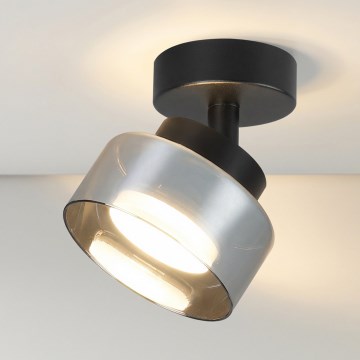 Brilagi - Smerna svetilka AURA LUX 1xGX53/30W/230V premer 13 cm črna/zadimljena