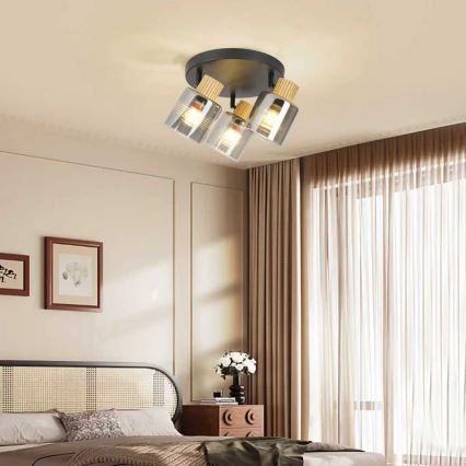 Brilagi - Smerna svetilka HYGGE 3xE14/15W/230V črna/zadimljena