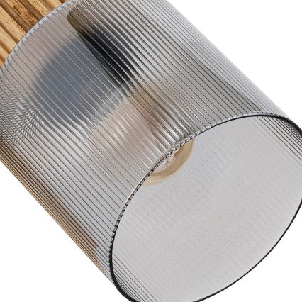 Brilagi - Smerno svetilo HYGGE 4xE14/15W/230V kaučukovec/dimna