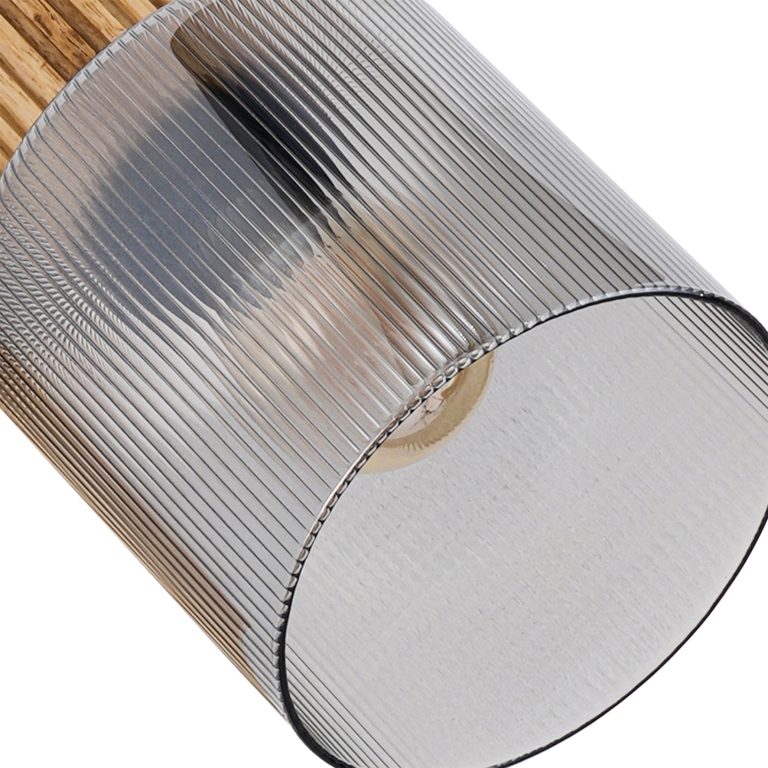 Brilagi - Smerno svetilo HYGGE 4xE14/15W/230V kaučukovec/dimna