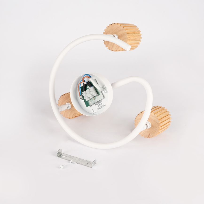 Brilagi - Smerno svetilo MODERN WOOD 3xGU10/8W/230V les/bela