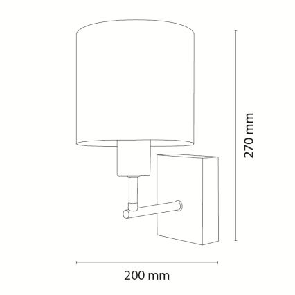 Brilagi - Otroška stenska svetilka BOBO WOOD 1xE27/25W/230V hrast/črna/bela/rožnata/baletke