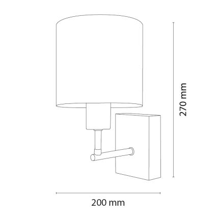 Brilagi - Otroška stenska svetilka BOBO WOOD 1xE27/25W/230V hrast/črna/kremna/zajčki