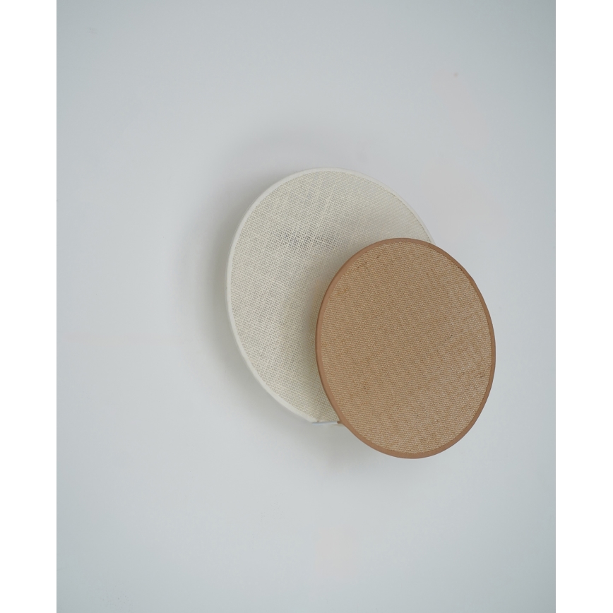 Brilagi - Stenska svetilka CIRCLES 1xE27/15W/230V 35x32 cm bež/krem barva