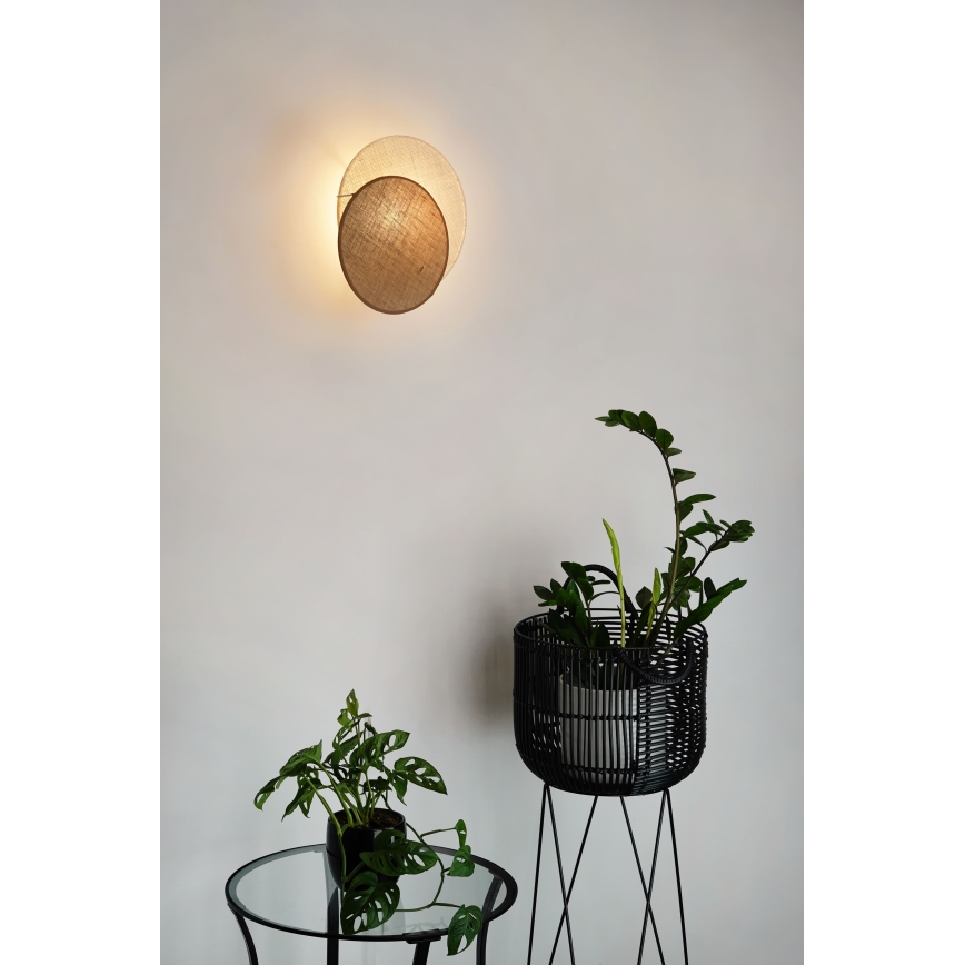 Brilagi - Stenska svetilka CIRCLES 1xE27/15W/230V 35x32 cm bež/krem barva