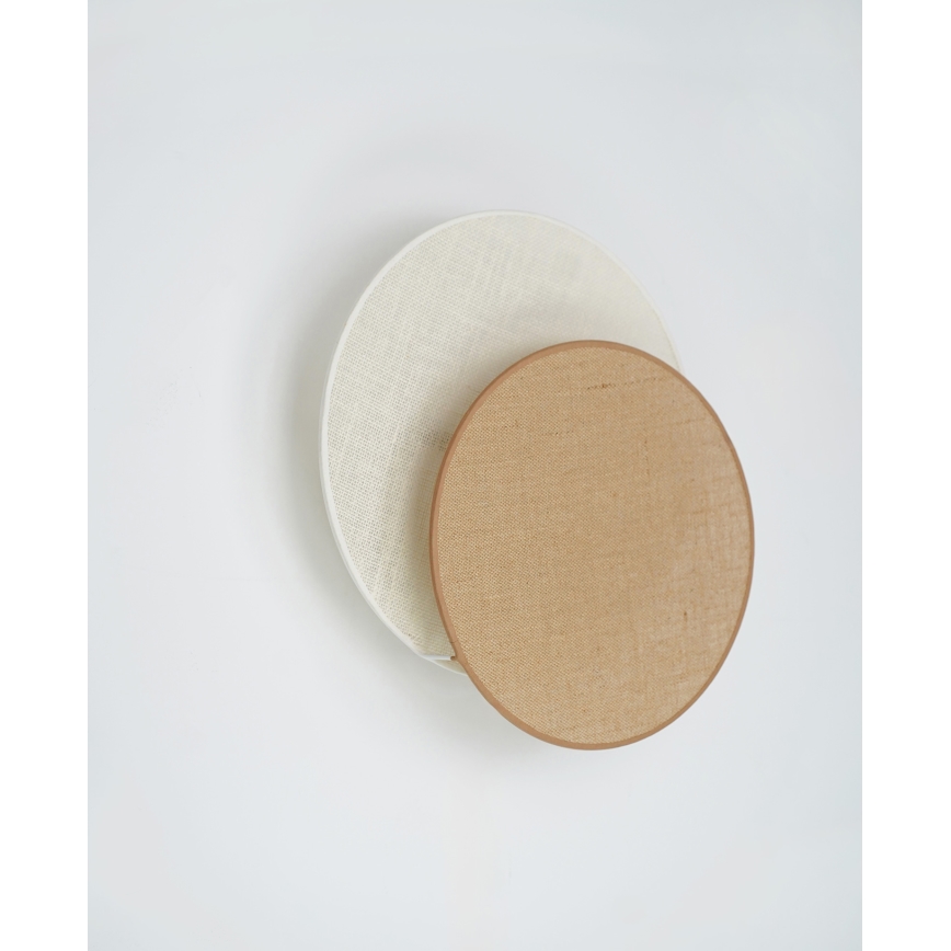 Brilagi - Stenska svetilka CIRCLES 1xE27/15W/230V 45x45 cm bež/krem barva