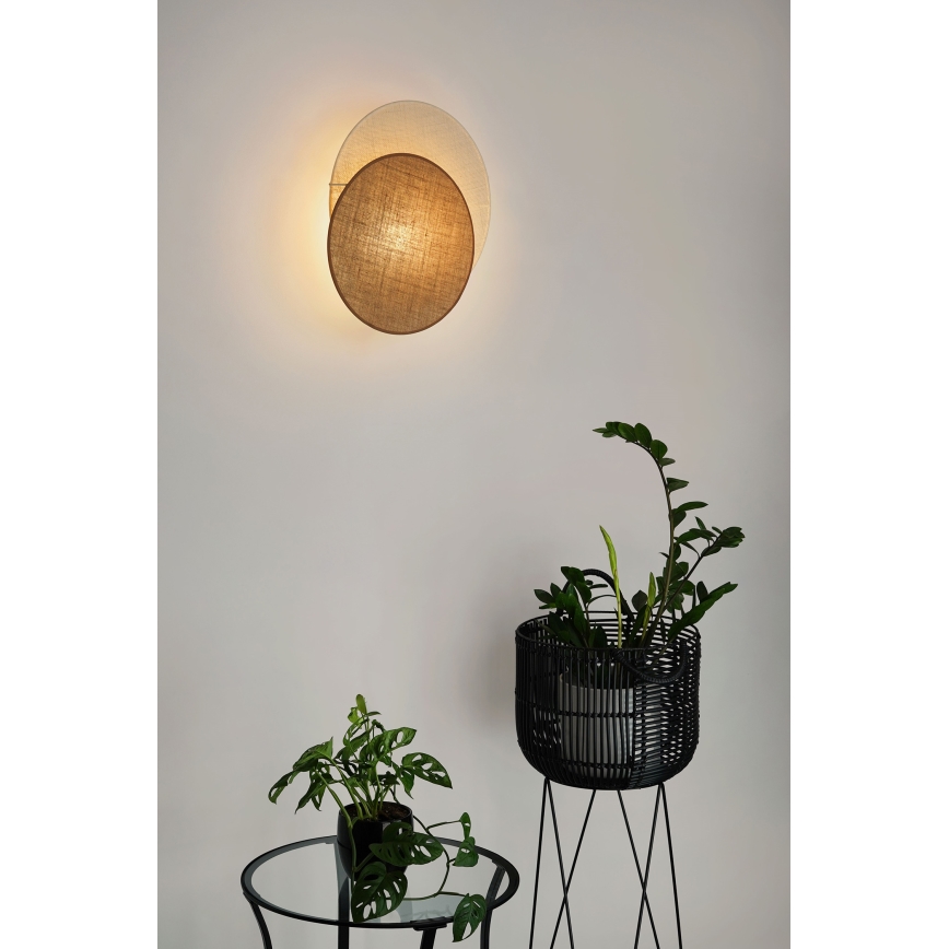 Brilagi - Stenska svetilka CIRCLES 1xE27/15W/230V 45x45 cm bež/krem barva