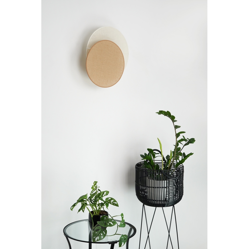 Brilagi - Stenska svetilka CIRCLES 1xE27/15W/230V 45x45 cm bež/krem barva