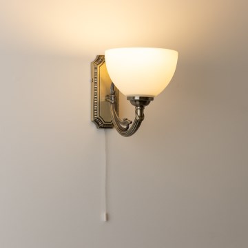 Brilagi - Stenska svetilka CLASSIC 1xE27/60W/230V medenina
