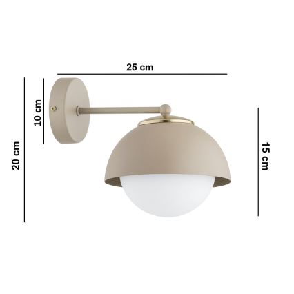 BRILAGI - Stenska svetilka COSMO 1xE27/60W/230V bežna/zlata