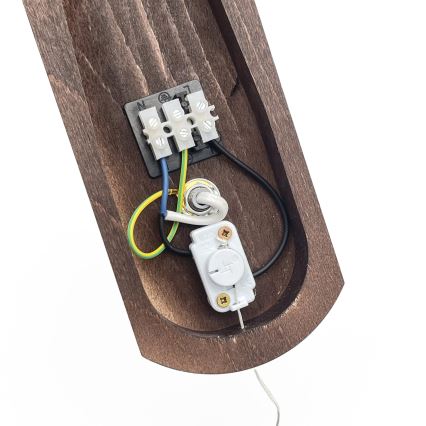 Brilagi - Stenska svetilka COTTAGE 1xG9/40W/230V bukev/bela