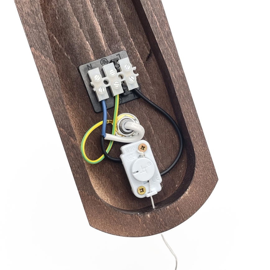 Brilagi - Stenska svetilka COTTAGE 1xG9/40W/230V bukev/bela