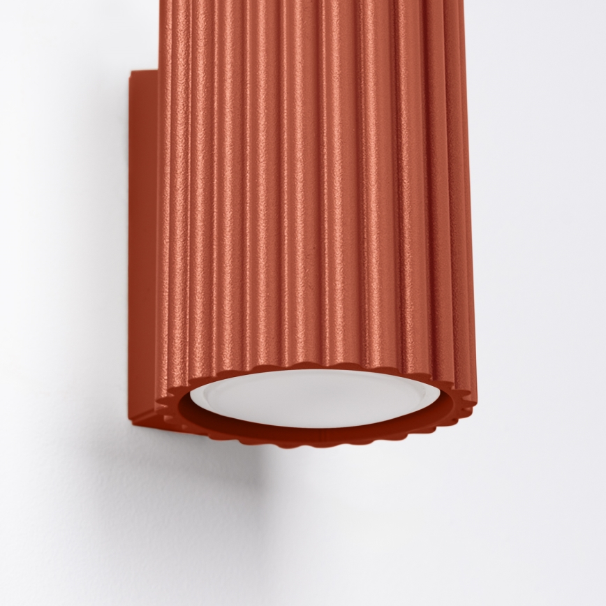 Brilagi - Stenska svetilka CRESTO 1xGU10/10W/230V 10 cm rdeča