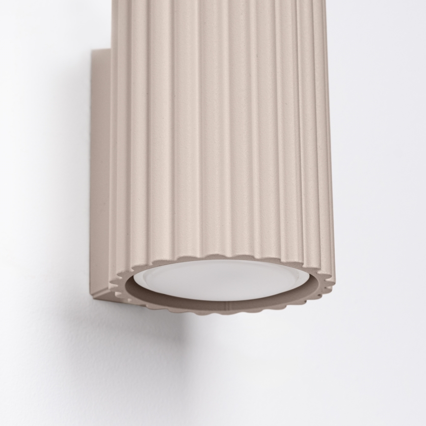 Brilagi - Stenska svetilka CRESTO 2xGU10/10W/230V 10 cm taupe