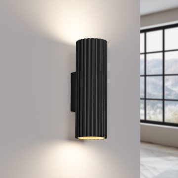 Brilagi - Stenska svetilka CRESTO 2xGU10/10W/230V 20 cm črna