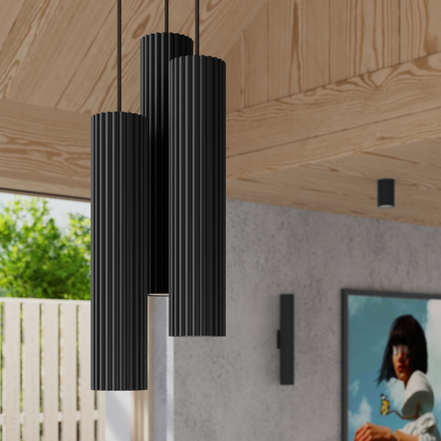 Brilagi - Stenska svetilka CRESTO 2xGU10/10W/230V 20 cm črna