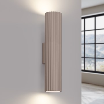 Brilagi - Stenska svetilka CRESTO 2xGU10/10W/230V 20 cm taupe