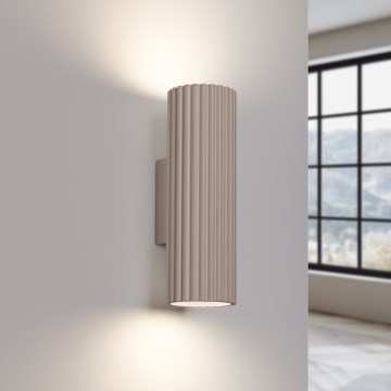 Brilagi - Stenska svetilka CRESTO 2xGU10/10W/230V 30 cm taupe