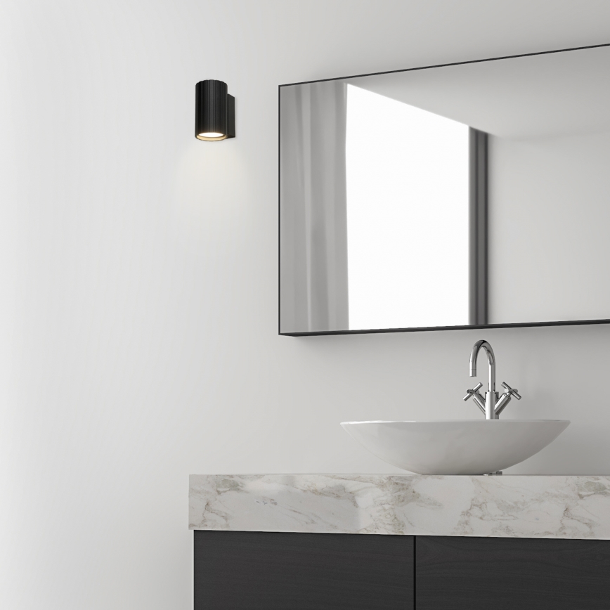 Brilagi - Stenska svetilka CRISPINA 1xGU10/10W/230V 10 cm črna