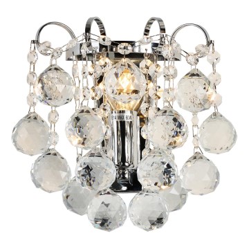 Brilagi - Stenska svetilka CRYSTAL 1xE14/60W/230V sijajni krom