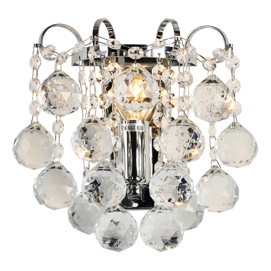 Brilagi - Stenska svetilka CRYSTAL 1xE14/60W/230V sijajni krom