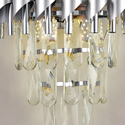 Brilagi - Stenska svetilka ECLIPSE 2xE14/10W/230V srebrna