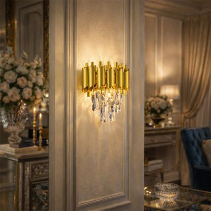 Brilagi - Stenska svetilka ECLIPSE 2xE14/10W/230V zlata