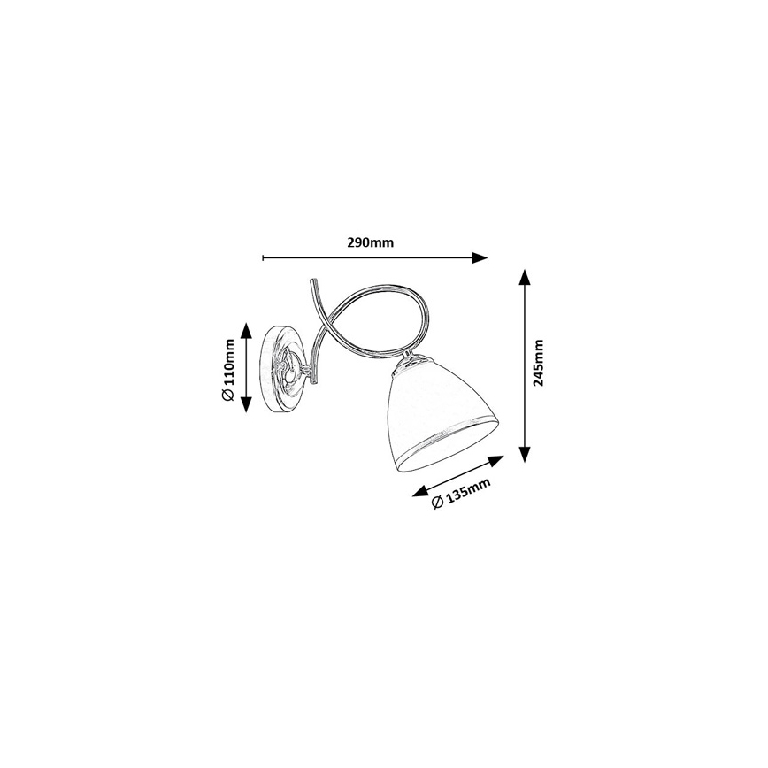Brilagi - Stenska svetilka FRED 1xE27/60W/230V, krom visokega sijaja