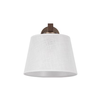 Brilagi - Stenska svetilka LATTE 1xE27/60W/230V borovina/bela