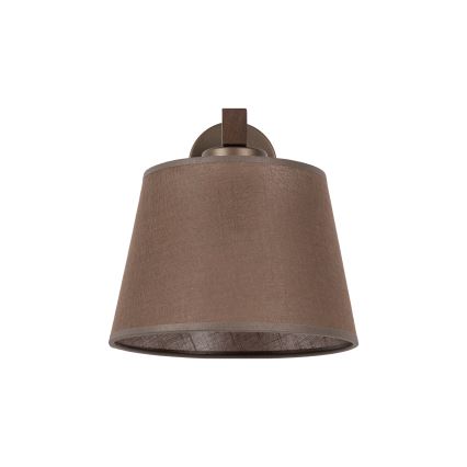 Brilagi - Stenska svetilka LATTE 1xE27/60W/230V macesen/rjava