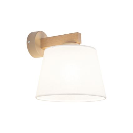 Brilagi - Stenska svetilka LATTE SABIA 1xE27/60W/230V borovica/bela