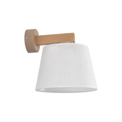 Brilagi - Stenska svetilka LATTE SABIA 1xE27/60W/230V borovica/bela