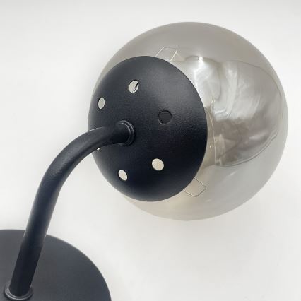 Brilagi - Stenska svetilka MALIVA 1xE14/15W/230V črna/dimljena