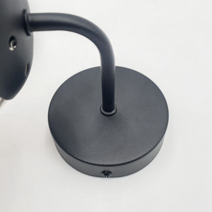 Brilagi - Stenska svetilka MALIVA 1xE14/15W/230V črna/dimljena