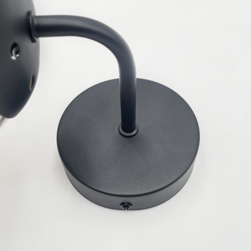 Brilagi - Stenska svetilka MALIVA 1xE14/15W/230V črna/dimljena