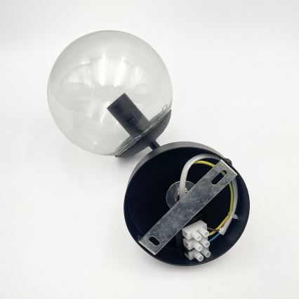 Brilagi - Stenska svetilka MALIVA 1xE14/15W/230V črna/prozorna