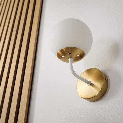 Brilagi - Stenska svetilka MALIVA 1xE14/15W/230V zlata/bela