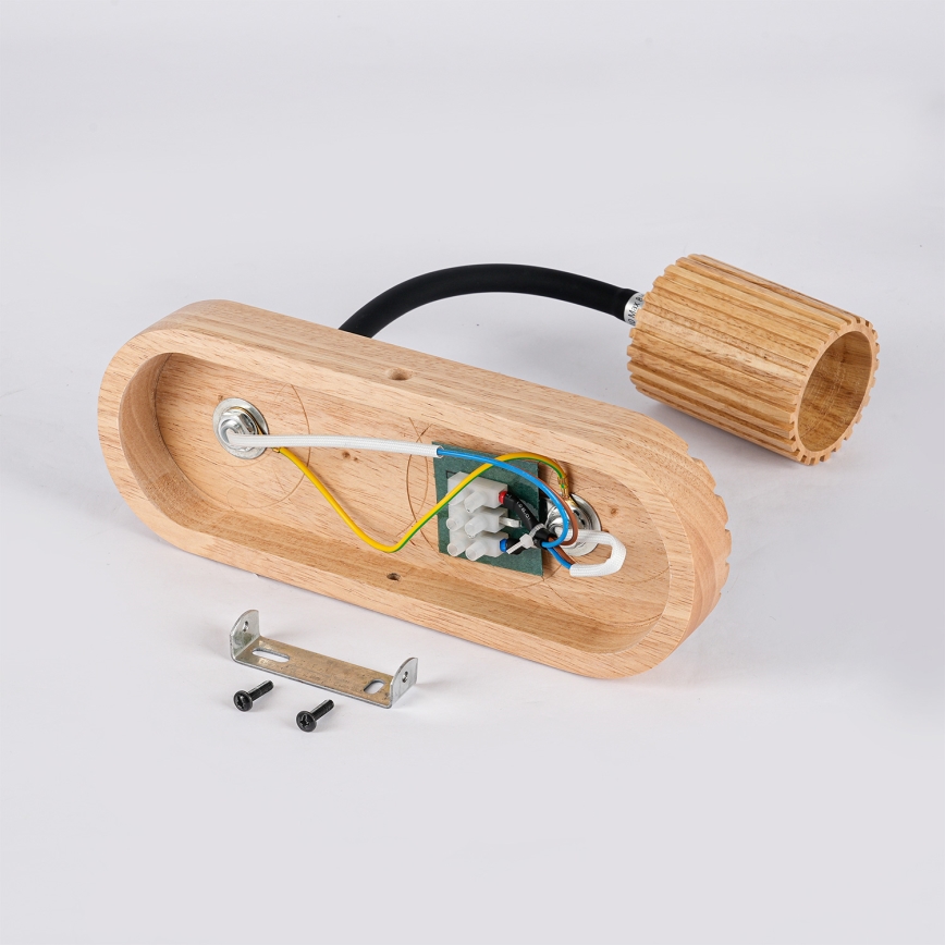 Brilagi - Stenska svetilka MODERN WOOD 1xG9/5W/230V + 1xGU10/8W les