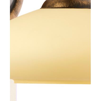 Brilagi - Stenska svetilka MOLLERO 1xE27/15W/230V bronza/patina