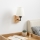 Brilagi - Stenska svetilka NUBILA WOOD 1xE27/25W/230V hrast/krem barva